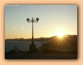 El atardecer sobre Bonifacio