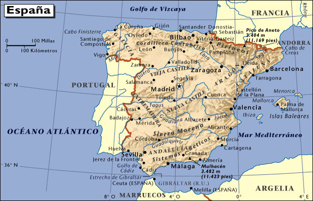 Mapa de Espaa